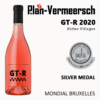 Bottle wine blend Grenache Mourvèdre Côtes du Rhône Villages GT-Rose mondial Bruxelles silver medal LePlan-Vermeersch